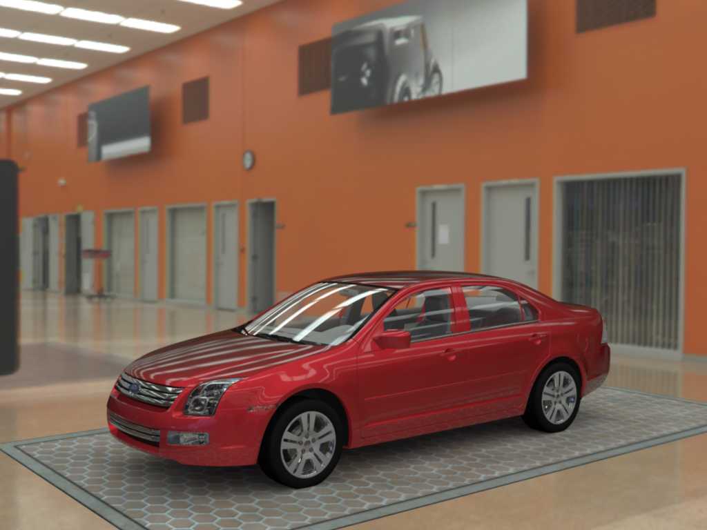 Metallic car paint shader under global illumination
